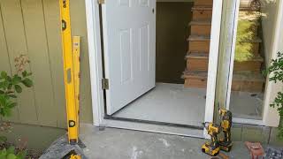 Jeld Wen Front Door Installation  Really crappy products and craftsmanship PART 1 [upl. by Neumeyer]