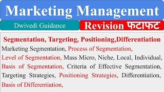 Segmentation Targeting Positioning Differentiation Marketing Management basis of segmentation [upl. by Maibach445]