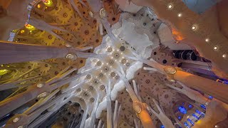 Sagrada Familia Barcelona  Walking Tour in 4K [upl. by Langille]