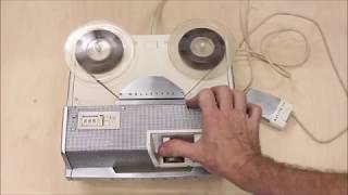 Wollensak T 1500 ReeltoReel Tape Recorder Demo [upl. by Eyaf]