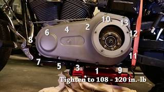 How to change primary cover gasket on Harley Davidson [upl. by Landbert]