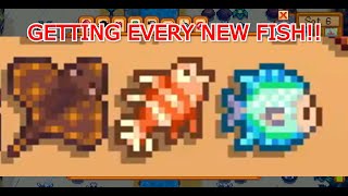 Getting EVERY new ISLAND FISH  Stardew Valley NEW 15 Update [upl. by Ydnirb]