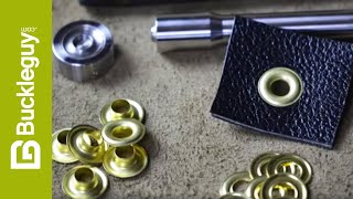 How to Set Grommets in Leather [upl. by Daron]