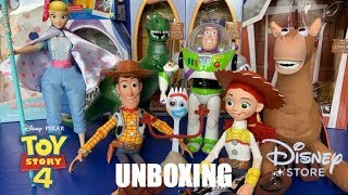 Toy Unboxing Review quotToy Story 4quot Interactive Talking Action Figures [upl. by Lula39]