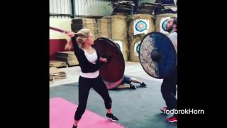 Lagertha Training Fight lessons Katheryn Winnick  VIKINGS [upl. by Bernt]