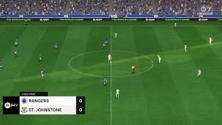 Rangers vs St Johnstone 17082024 Scottish League Cup EA FC 24 [upl. by Eiramanad]