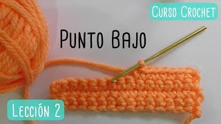 Crochet para principiantes punto bajo [upl. by Platas896]