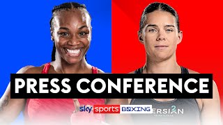 LIVE PRESS CONFERENCE  Claressa Shields vs Savannah Marshall  London Fight Night [upl. by Margaux]