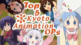 Top 5 BEST Kyoto Animation Anime Openings [upl. by Llerehs116]