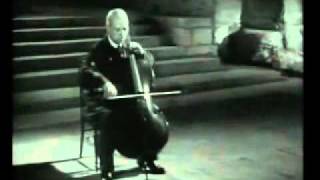 Pau Casals Bach Cello Solo Nr1 BWV 1007 81954 [upl. by Arodal]