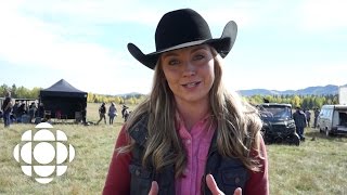 Amber Marshall talks Heartland Season 9  Heartland  CBC [upl. by Carmelia]