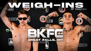 BKFC 44 WeighIns  Live [upl. by Arotahs]