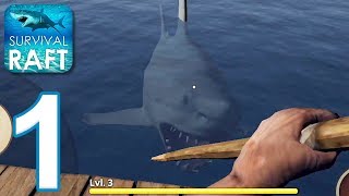 Survival on Raft  Gameplay Walkthrough Part 1  Tutorial iOS [upl. by Guillaume959]