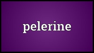 Pelerine Meaning [upl. by Rhys]