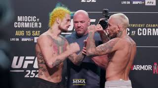 UFC 252 Sean OMalley vs Marlon Vera WeighIn Staredown  MMA Fighting [upl. by Emmye916]