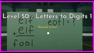 ESCAPE ROOM ACADEMY LEVEL 50 Letters to Digits 1 Roblox [upl. by Evetta]