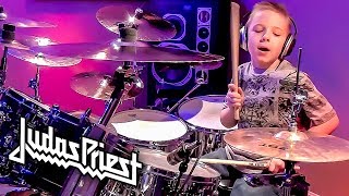 PAINKILLER  JUDAS PRIEST 7 year Old Drummer [upl. by Jerrie]