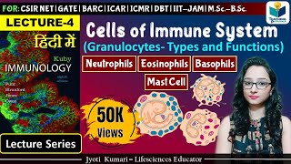 Immunology Cells of Immune System Neutrophils Eosinophils Basophils amp mast cells  Lecture4 [upl. by Ellicott]