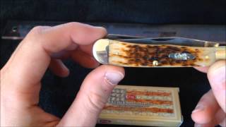 Review Case FullSize Trapper Knife 6254CV  Amber Bone [upl. by Eentroc786]