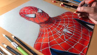 SpiderMan Drawing Sam Raimi Suit  Timelapse  Realtime  Artology [upl. by Anazus]