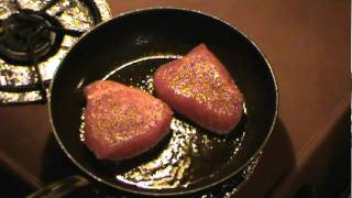 Pan Seared Tuna Steaks IQF Grade [upl. by Falzetta593]