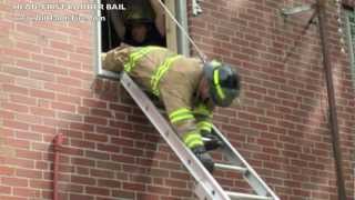 Firefighter Safety amp Survival Head First Ladder Bail [upl. by Zachery]