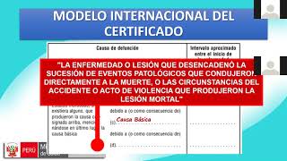 CORRECTO LLENADO DE CERTIFICACIÓN DE DEFUNCIÓN [upl. by Eelinnej]