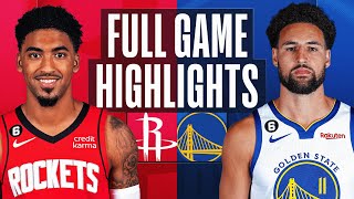 ROCKETS at WARRIORS  FULL GAME HIGHLIGHTS  February 24 2023 [upl. by Dreher]