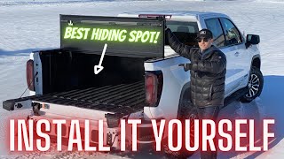 Hard Folding Tonneau  Box Cover Install GMC Sierra Chevy Silverado [upl. by Lathrop622]