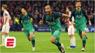 Tottenham storm back vs Ajax Lucas Mouras hat trick sends Spurs into UCL final  Champions League [upl. by Yentirb]