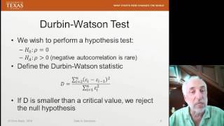 Lecture39 Data2Decision Autocorrelation in Time Series [upl. by Legir378]