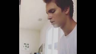 Ansel Elgort singing Home Alone [upl. by Cristian]