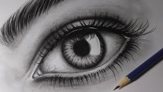 Como desenhar um olho realista How to draw realistic eye [upl. by Kobe]