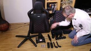 Noblechairs Epic Gaming Stuhl aufbauen [upl. by Nujra]