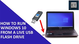 How to Run Windows 10 From a Live USB Flash Drive [upl. by Whitby]