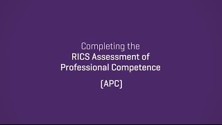 Completing the RICS APC through structured training [upl. by Aicileb919]