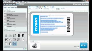 How to build your own label template in DYMO Label Software [upl. by Ydnirb]