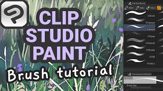 Tutorial How To Make Custom Brushes In Clip Studio Paint [upl. by Yert]