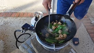 My 100000 BTU Backyard Wok Burner Setup [upl. by Oxford811]