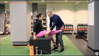 Biceps Femoris Selfadministered Dynamic Release aka Pin amp Stretch [upl. by Eldoree]