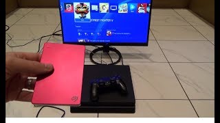 How to Increase PS4 Slim Storage using External Hard Drive [upl. by Juno]