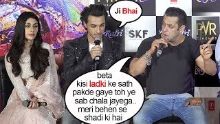 Salman Khan Openly WARNS Ayyush Sharma To Be Loyal To His Sister Arpita Khan In Public [upl. by Bohs727]