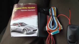 Car Keyless Entry System Components Manual Partial Test [upl. by Karolyn]