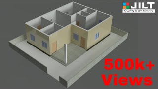 Create 3D HOUSE using Autocad in Easy steps  1 [upl. by Nos]