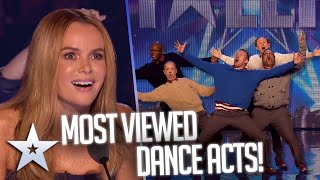 MOST VIEWED DANCE ACTS  Britains Got Talent [upl. by Htidirem]