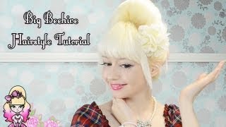 How To Do A Big Beehive Hairstyle  Tutorial Violet LeBeaux [upl. by Haleelahk167]