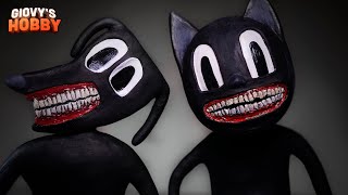 Cartoon Cat amp Cartoon Dog ➤ Trevor Henderson Creatures ★ Polymer Clay Tutorial [upl. by Lauder]