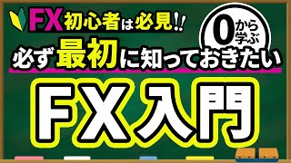 【 FX 入門講座 】 初心者必見！ FX を基礎からわかりやすく解説！ [upl. by Naej]