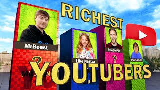 Richest Youtubers Comparison 2023 [upl. by Marchese117]