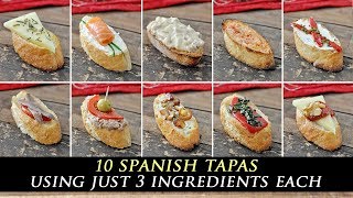 10 Incredible 3INGREDIENT Spanish TAPAS [upl. by Aciria939]